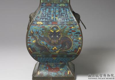 图片[2]-Fang vessel with dragon-and-phoenix decoration in cloisonne enamels, Ming dynasty (1368-1644)-China Archive